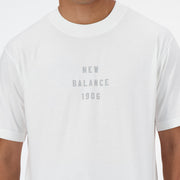 New Balance White Man's Tshirt-MT41519