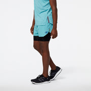 New Balance Sky Blue Man's Shorts-MS23282