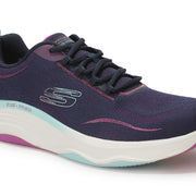 Skechers Women Navy Blue Woven Design Sneakers