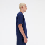 New Balance Navy Blue Man's Tshirt-MT41509