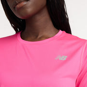 New Balance Pink Woman's Tshirt-WT41222