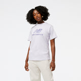 New Balance White Woman's Tshirt-WT31553