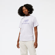 New Balance White Woman's Tshirt-WT31553