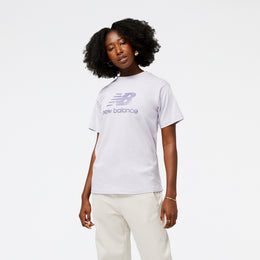 New Balance White Woman's Tshirt-WT31553