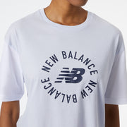 New Balance White Woman's Shorts-WT21800