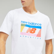 New Balance White Woman's Tshirt-WT21502