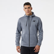New Balance Grey Man's Hoodie-MJ23020