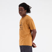 New Balance Yellow Man's Tshirt-MT31560