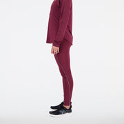 New Balance Burgundy Woman's Tights-WP21273
