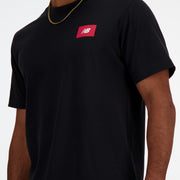 New Balance Black Man's Tshirt-MT41584