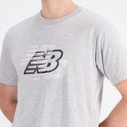 New Balance Grey Man's Tshirt-MT33537