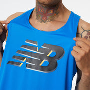 New Balance Blue Man's Tshirt-MT21226