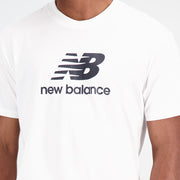 New Balance White Man's Tshirt-MT31541