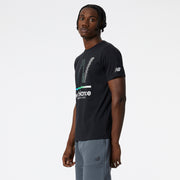 New Balance Black Man's Tshirt-MT11071