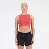 New Balance Orange Woman's Sports Bra-WB21110