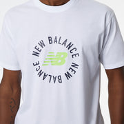 New Balance White Man's Tshirt-MT21901