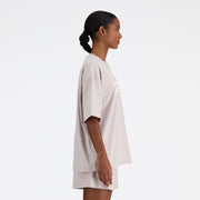 New Balance Beige Woman's Tshirt-WT33534