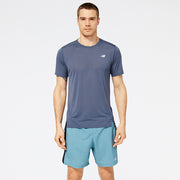 New Balance Grey Man's Tshirt-MT23222