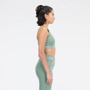 New Balance Green Woman's Sports Bra-WB31175