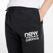 New Balance Black Man's Trackpant-MP51940