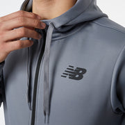 New Balance Grey Man's Hoodie-MJ23020