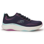 Skechers Women Navy Blue Woven Design Sneakers