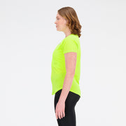 New Balance Yellow Woman's Tshirt-WT23222