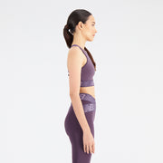 New Balance Purple Woman's Sports Bra-WB31175