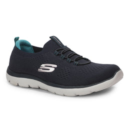 Skechers Women Casual Round Toe Mid-Top Slip On Sneakers