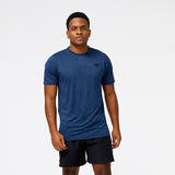 New Balance Navy Blue Man's Tshirt-MT31095