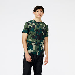 New Balance Green Man's Tshirt-MT23223