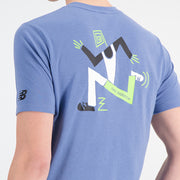 New Balance Blue Man's Tshirt-MT33071