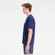 New Balance Navy Blue Man's Tshirt-MT33582