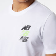 New Balance White Man's Tshirt-MT21905