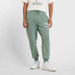 New Balance Green Man's Trackpant-MP51940