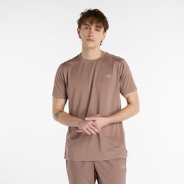 New Balance Brown Man's Tshirt-MT41222