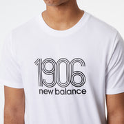 New Balance White Man's Tshirt-MT23906