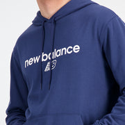 New Balance Navy Blue Man's Hoodie-MT33526