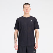 New Balance Black Man's Tshirt-MT33281