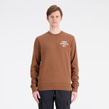 New Balance Brown Man's Sweatshirt-MT33535