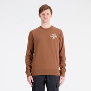 New Balance Brown Man's Sweatshirt-MT33535