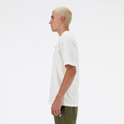 New Balance White Man's Tshirt-MT41580