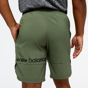 New Balance Olive Man's Shorts-MS31014