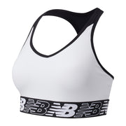 New Balance White Woman's Sports Bra-WB11034