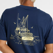 New Balance Navy Blue Man's Tshirt-MT51923