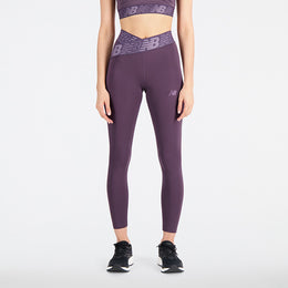 New Balance Purple Woman's Tights-WP21177