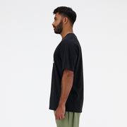 New Balance Black Man's Tshirt-MT41525