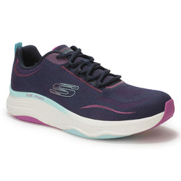 Skechers Women Navy Blue Woven Design Sneakers