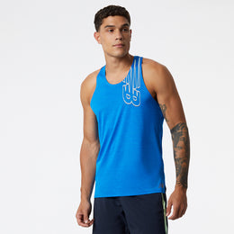 New Balance Blue Man's Tshirt-MT21242