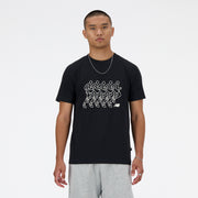 New Balance Black Man's Tshirt-MT41592